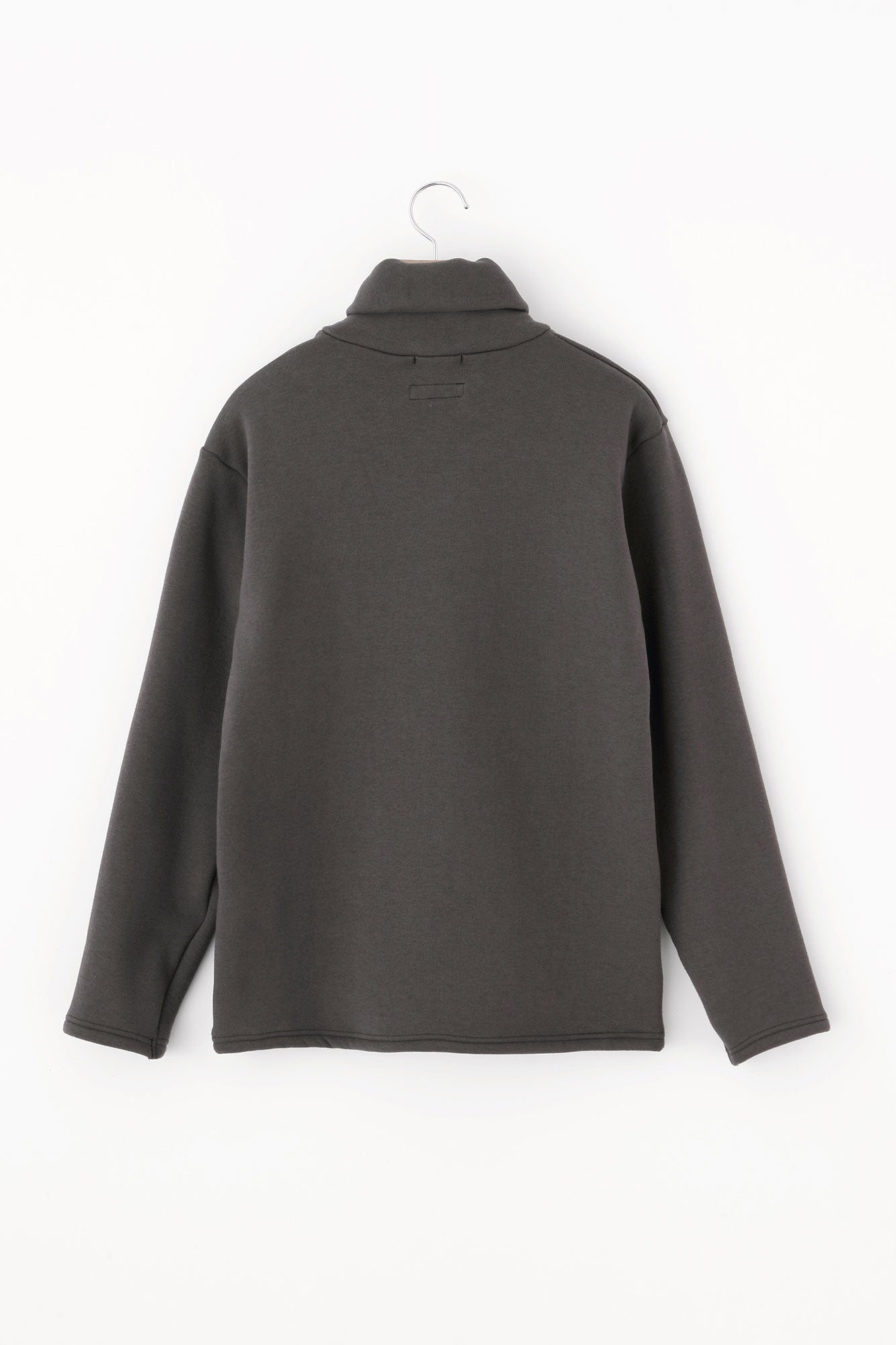 裏仿毛 高領上衣/藤煤竹色