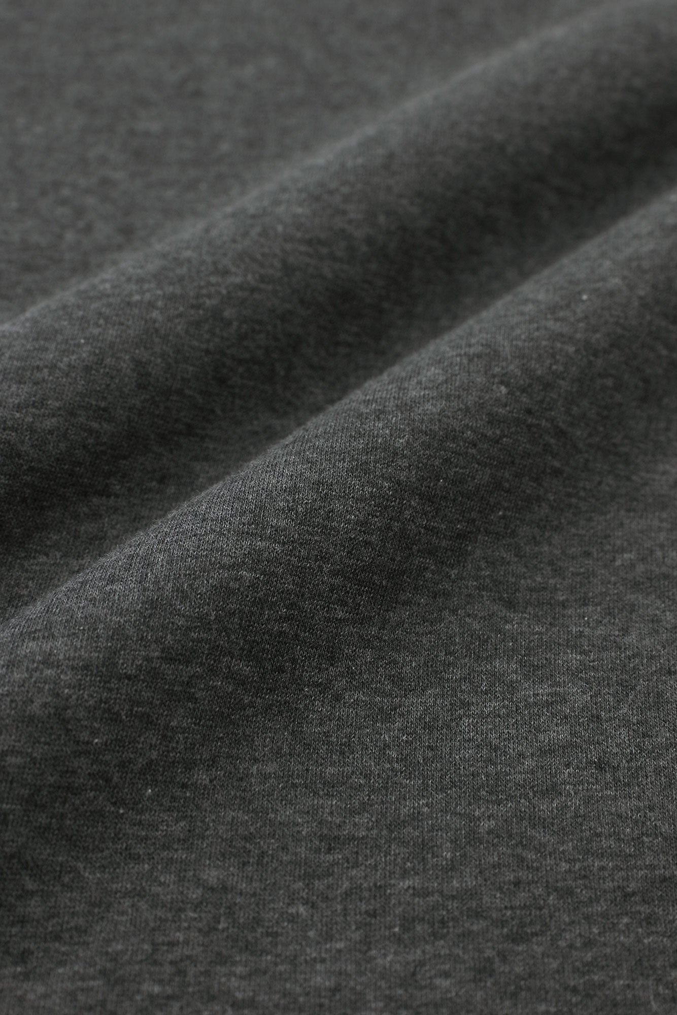 裏仿毛 高領上衣/濃灰