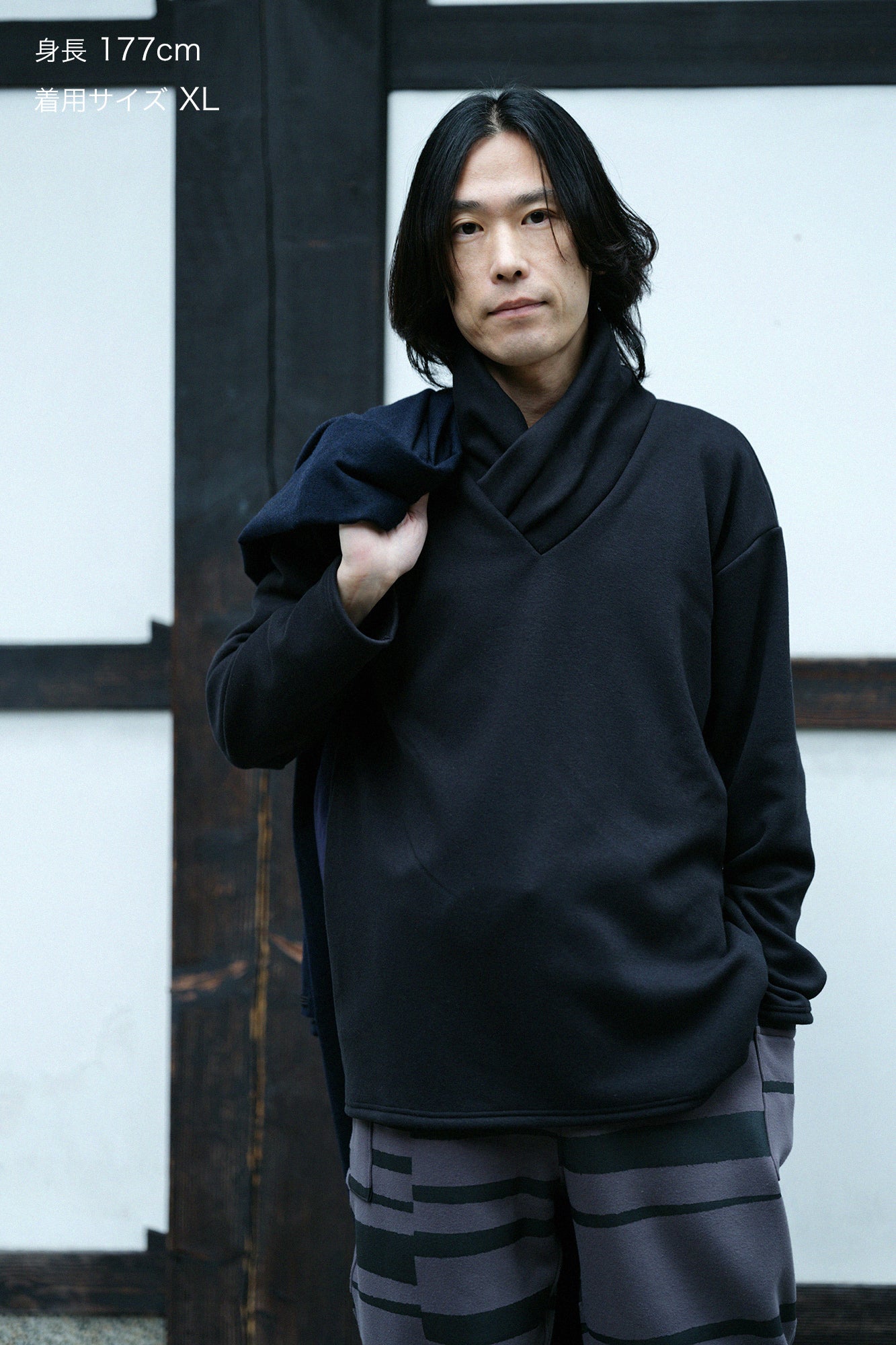 裏ボア 衿巻ジバン/濡羽色(ぬればいろ)