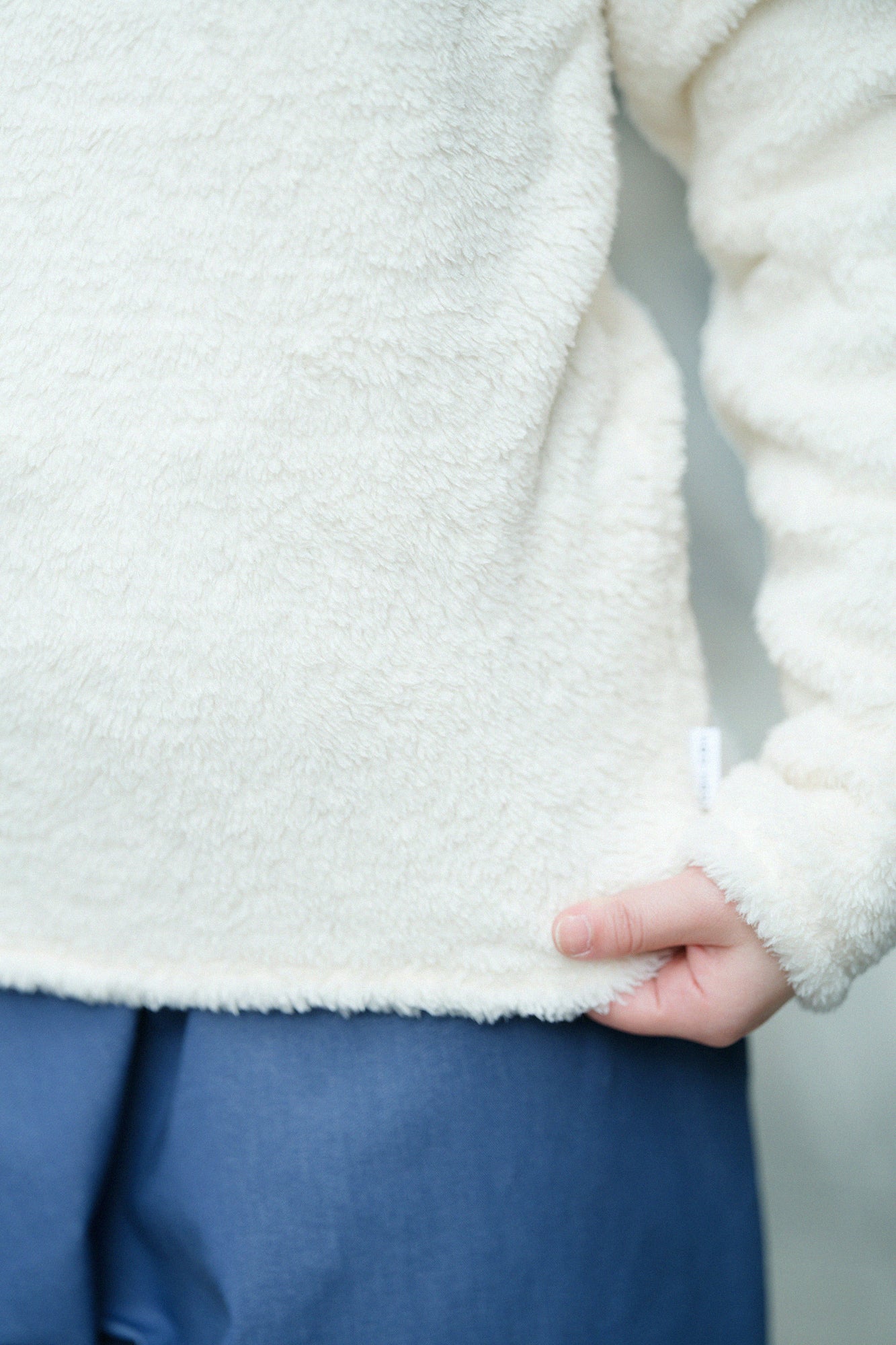 両面ボア 衿巻ジバン/鳥の子色(とりのこいろ)