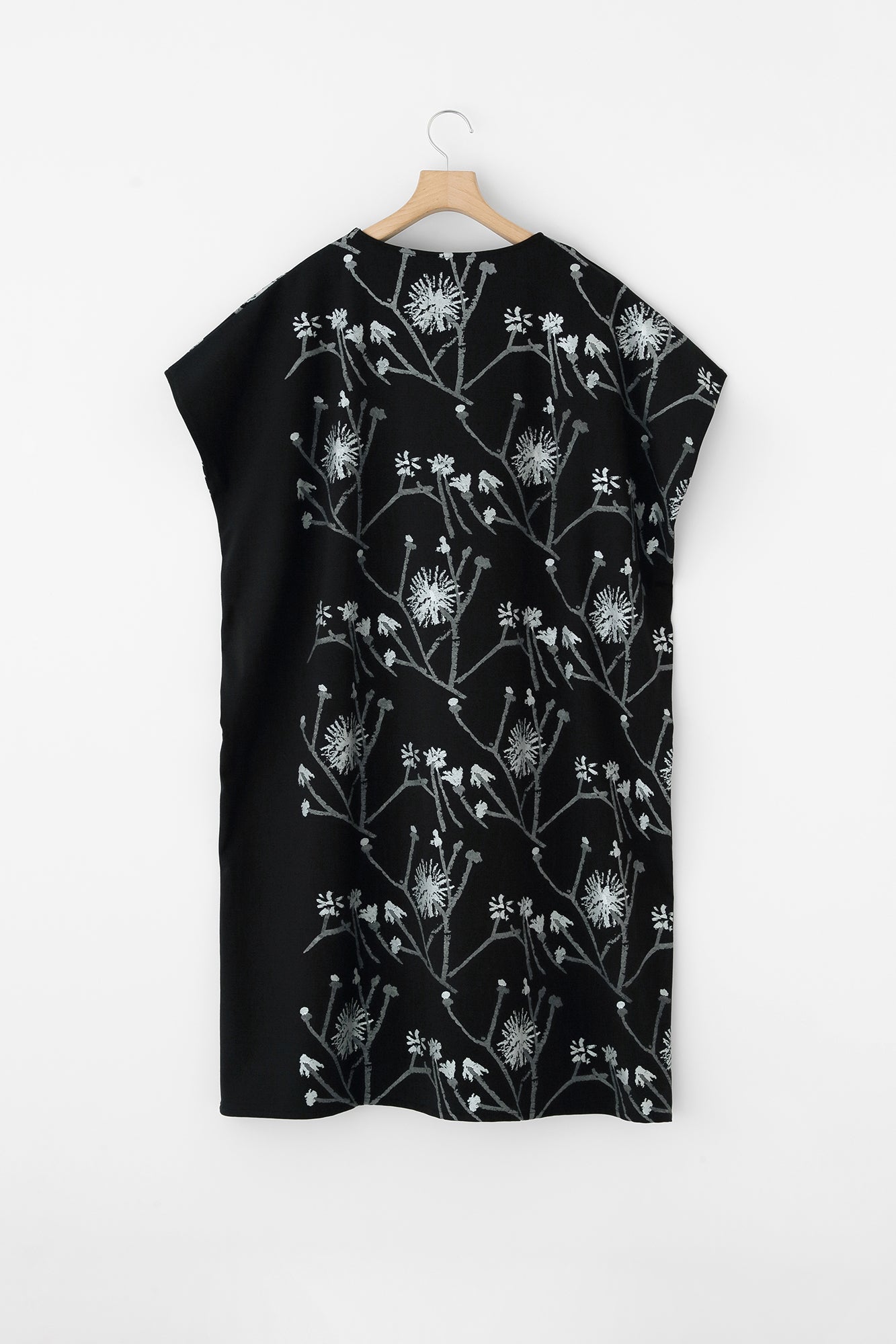 Interlock Knitting Rectangular Dress Shoulder Line/Walkway and Blank Black Blue