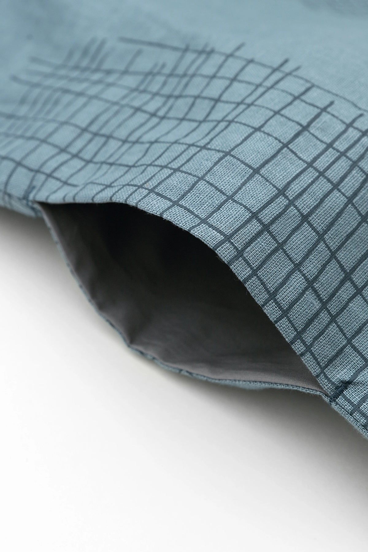 【Scheduled to ship around Mar 3】Linen Rectangular Dress Split Joint/Random Thoughts Greyish Blue
