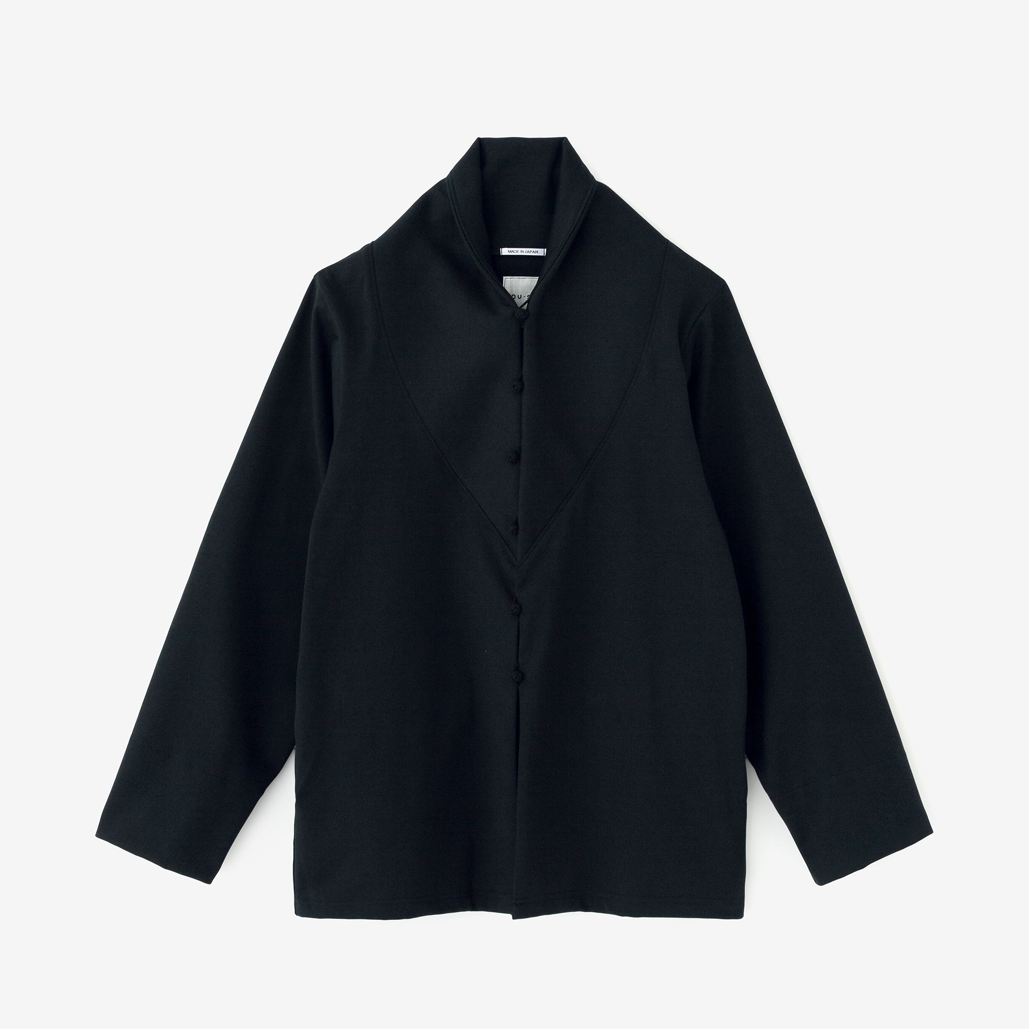 60-count Double Yarn Jersey Knit Earl Taifu Cardigan / Dark Blue