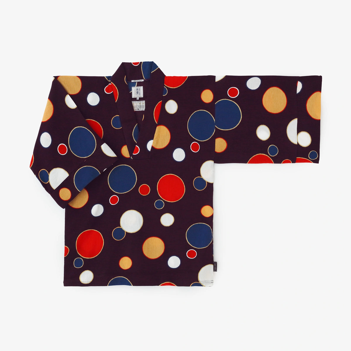 Chizimi Cotton 40/40 Fubi Kimono Top/ Date Podka Dots Recreation
