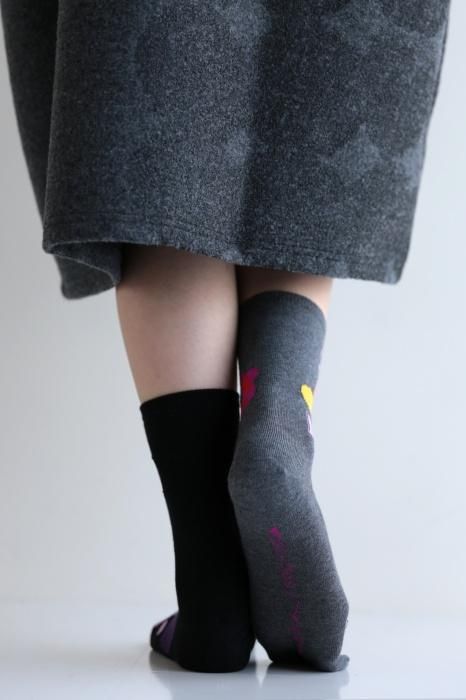 Tabi Socks (Mid-calf)/First Dream Grey×Black【Men・Women】