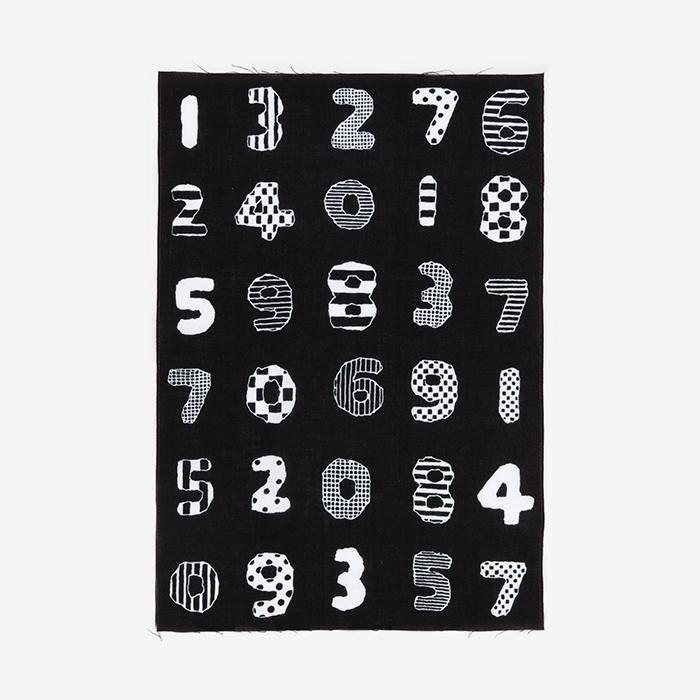 伊勢(短版)伊勢木棉圖案紋樣手巾/數字遊戲