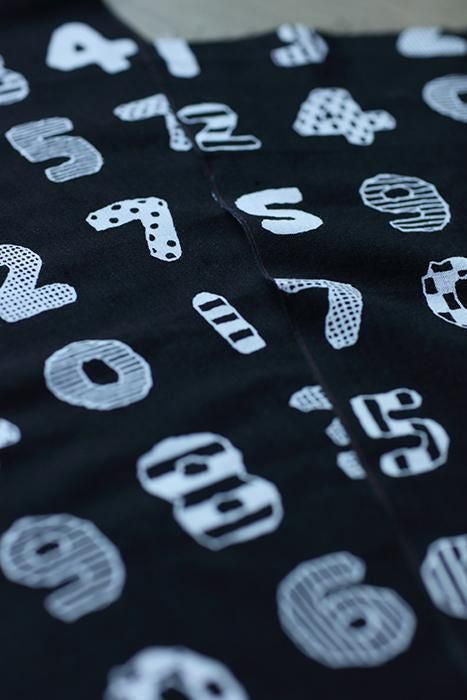 Isemomen Cotton Textile Handkerchief / Playing with Numbers