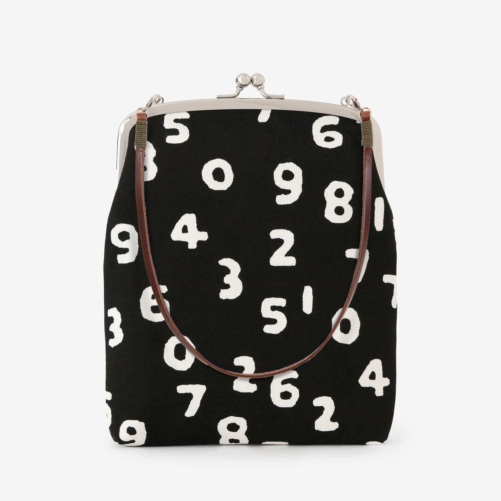 12号帆布 軟(なん)がま口 (大)/SO-SU-U昆(こん) 濡羽色(ぬればいろ)×つくも