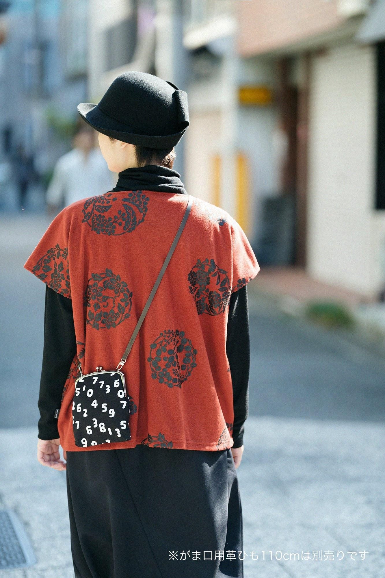 12号帆布 軟(なん)がま口 (大)/SO-SU-U昆(こん) 濡羽色(ぬればいろ)×つくも