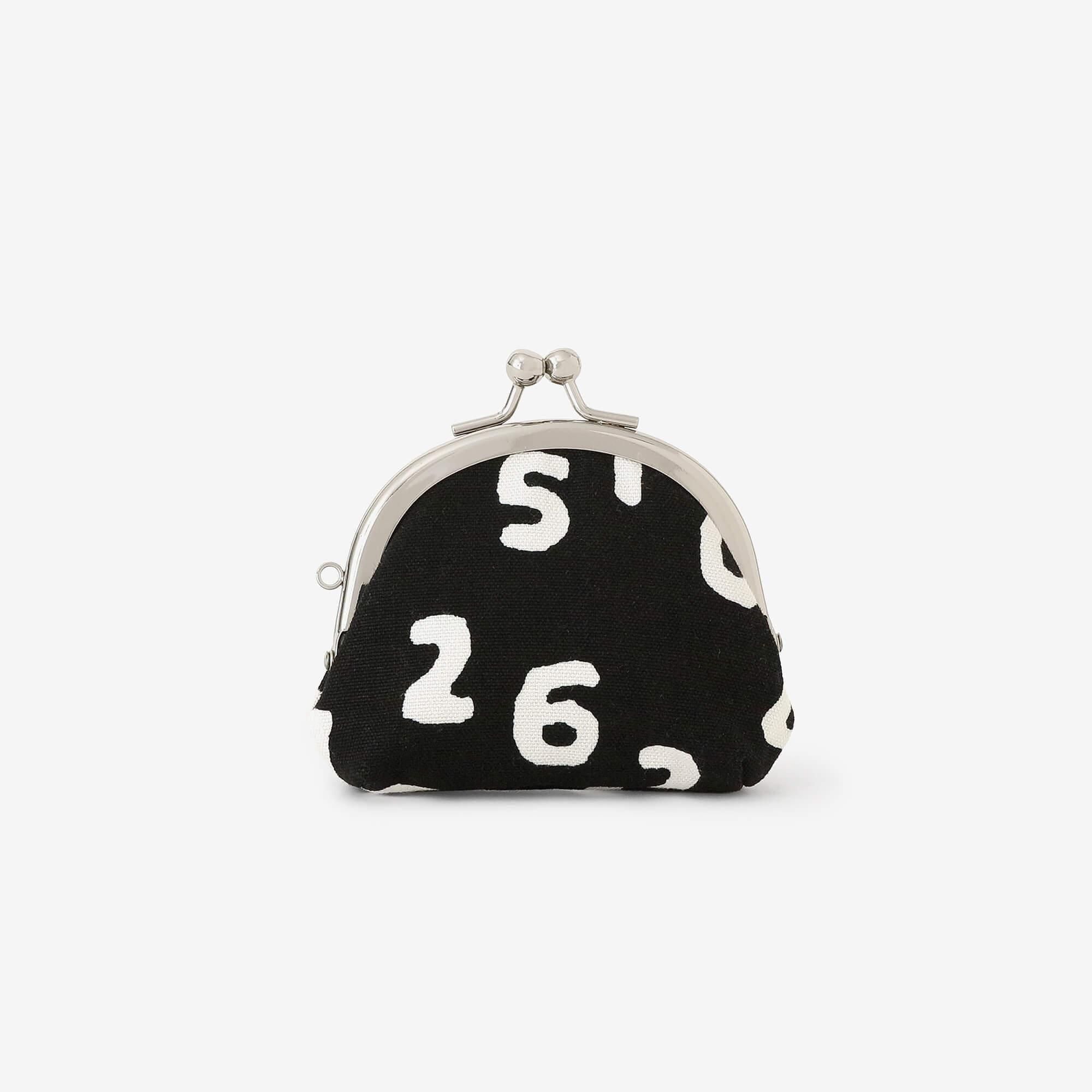 12号帆布 軟（なん）がま口 （小）／SO-SU-U昆（こん） 濡羽色（ぬれ