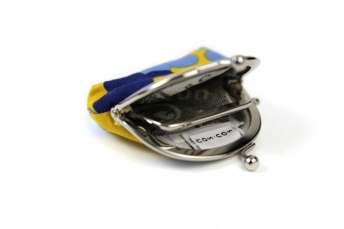 12號軟帆布 口金包(小)/疊花黃色