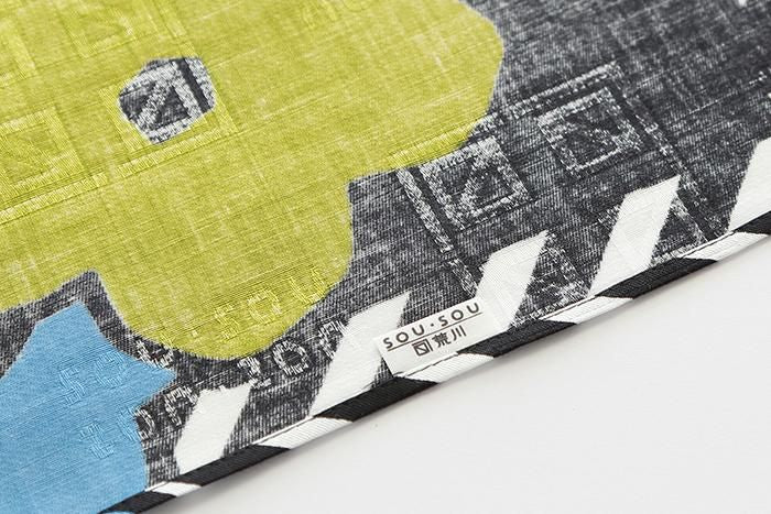 SOU・SOU ×Arakawa Masujiro Furoshiki (Large)// Layered-flowers Night Dew