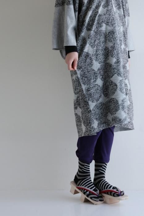 分趾襪(普通長度)/島 黑色×淺灰色 【男・女性用】