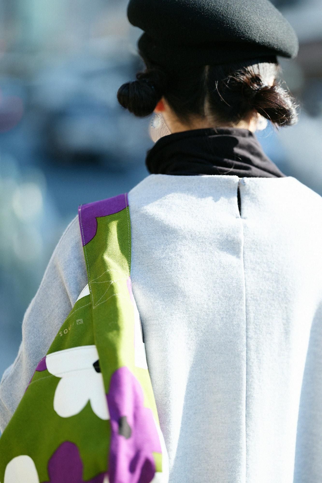 SOU・SOU×Arakawa Masujiro Odayaka Horizontal Shoulder Bag / Layered-flowers