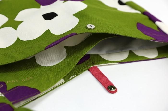 SOU・SOU×Arakawa Masujiro Odayaka Horizontal Shoulder Bag / Layered-flowers