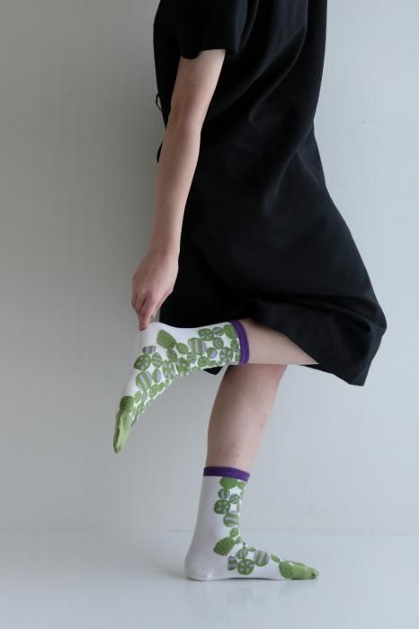 分趾襪(普通長度)/明麗 黃綠色 【男・女性用】