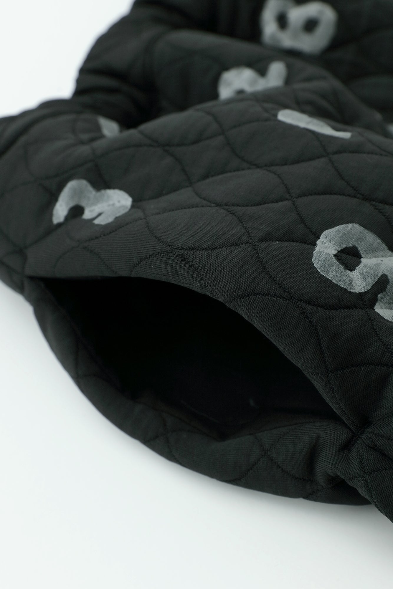 絎縫緹花 BIKE裙褲/SO-SU-U十數 黑色