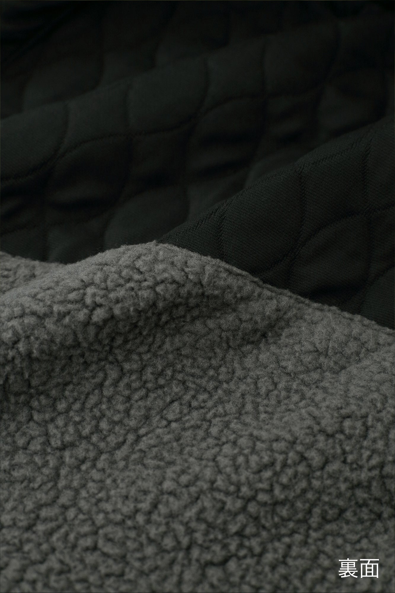 キルティングジャカール BIKEパーカー/SO-SU-U ブラック