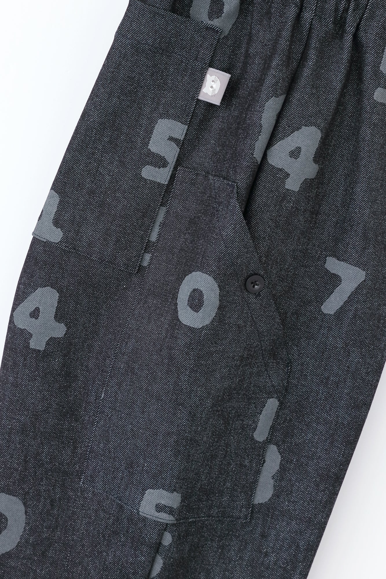 高彈性牛仔布BIKE七分褲/SO-SU-U十數 靛藍色