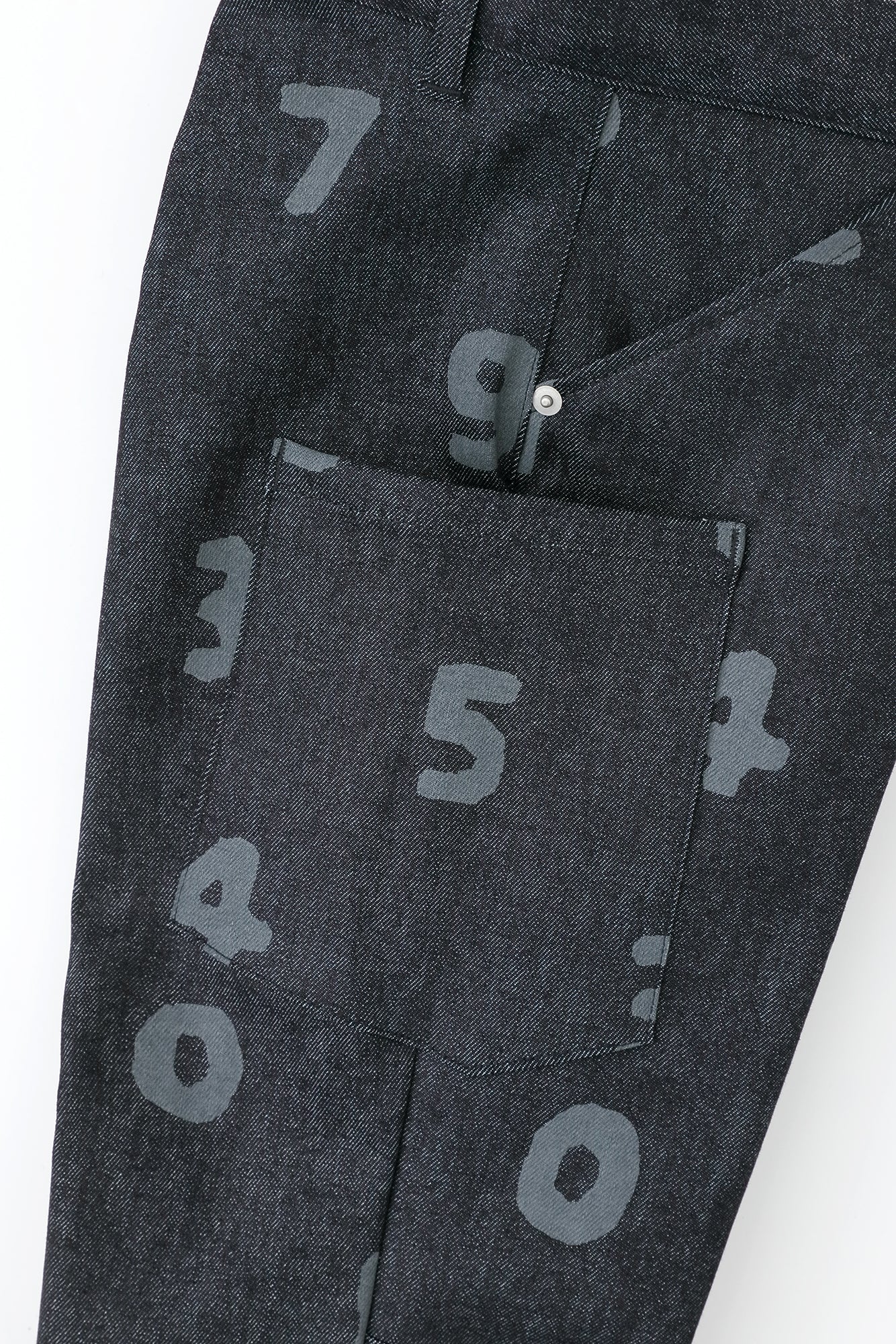 彈性牛仔布BIKE 工作褲/古銅色x SO-SU-U 靛藍色