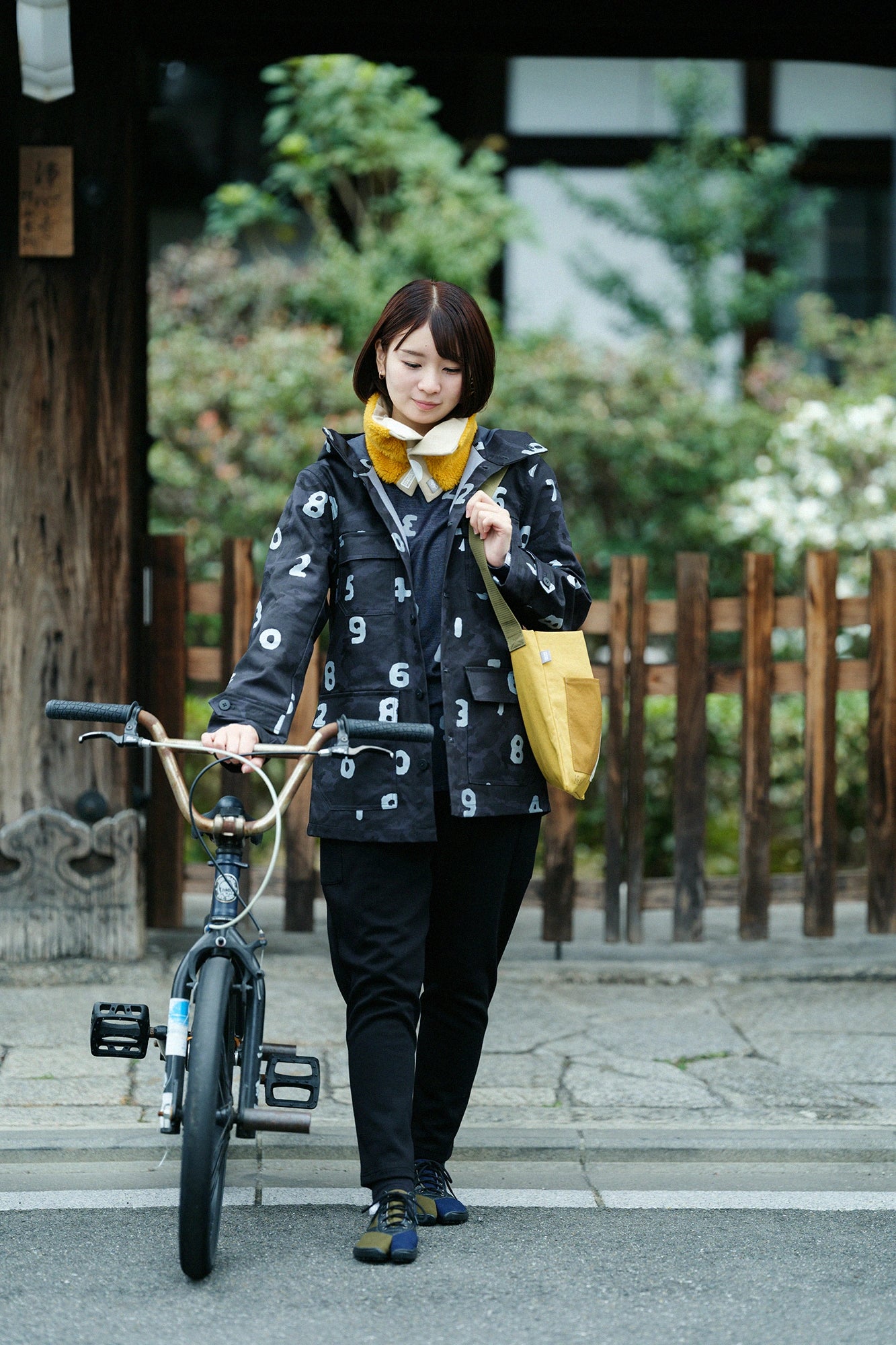 斜紋針織模切長袖T-shirt / SO-SU-U十數 上下 混深藍灰色