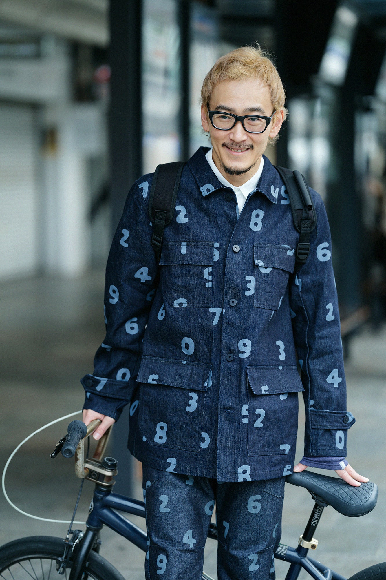 ウール混デニム カーゴジャケット/SO-SU-U インディゴ