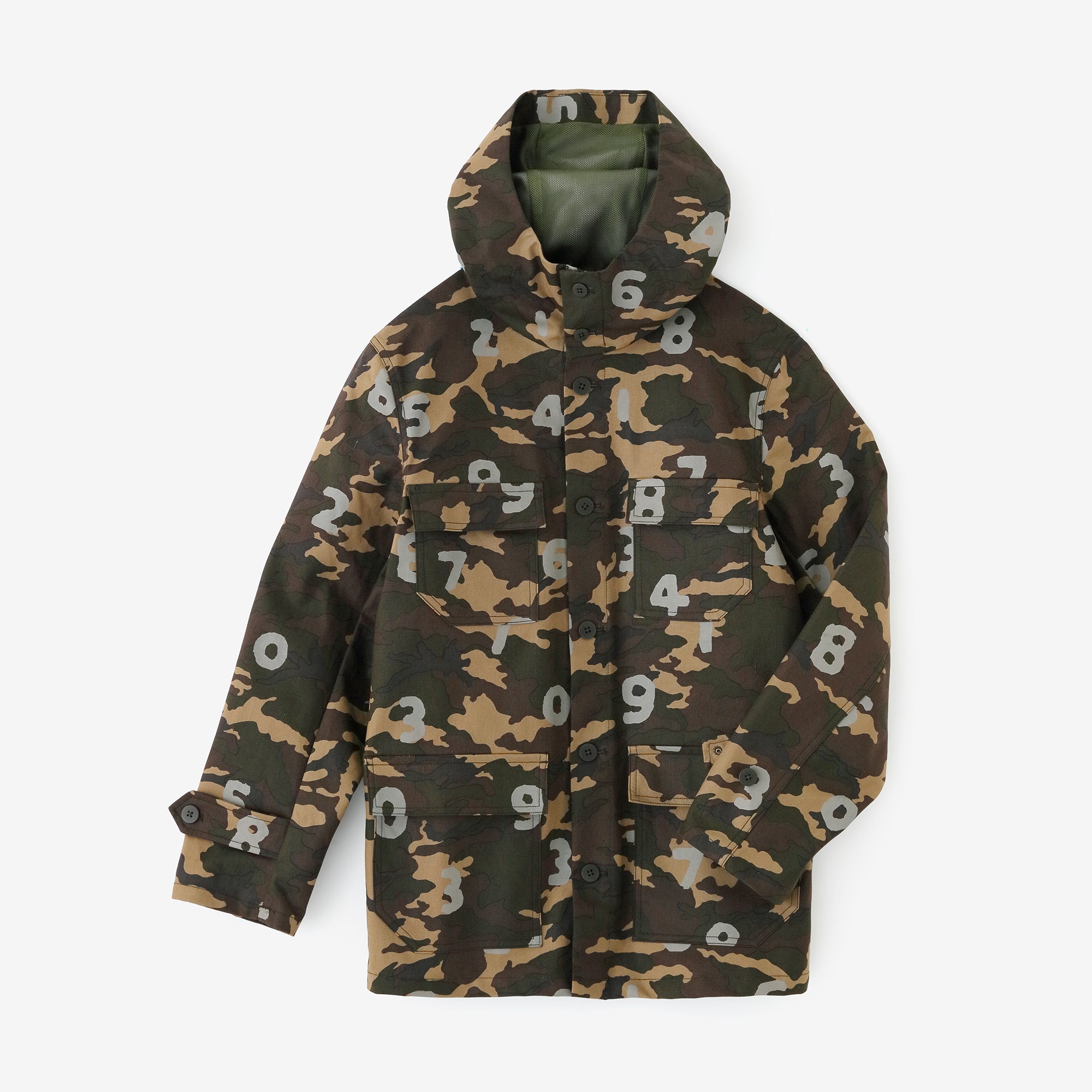 Waterproof Mountain Parka/camo SO-SU-U Olive Brown