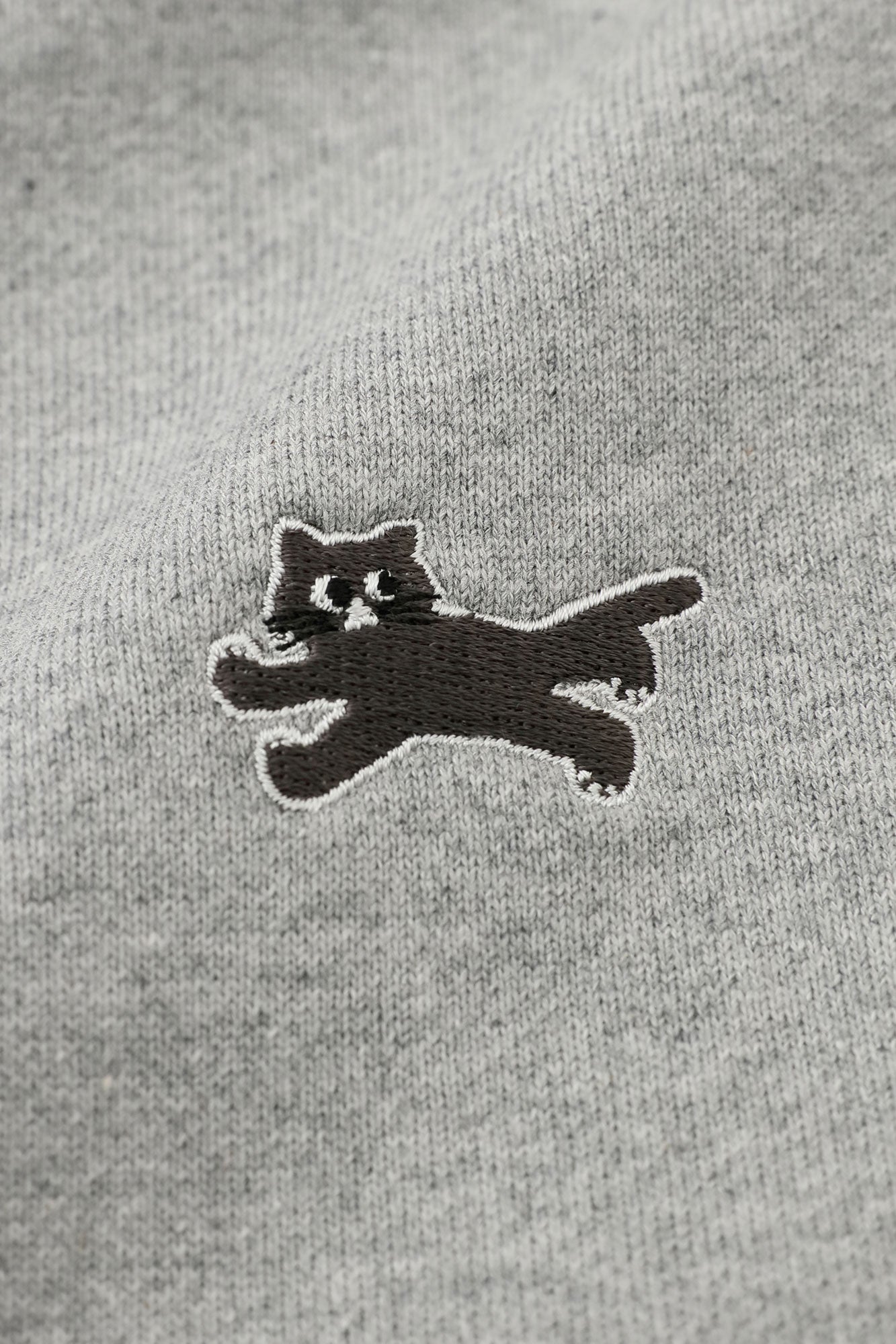 Fleece Boat Neck Sweat Shirt/Heather Grey×Red JQ