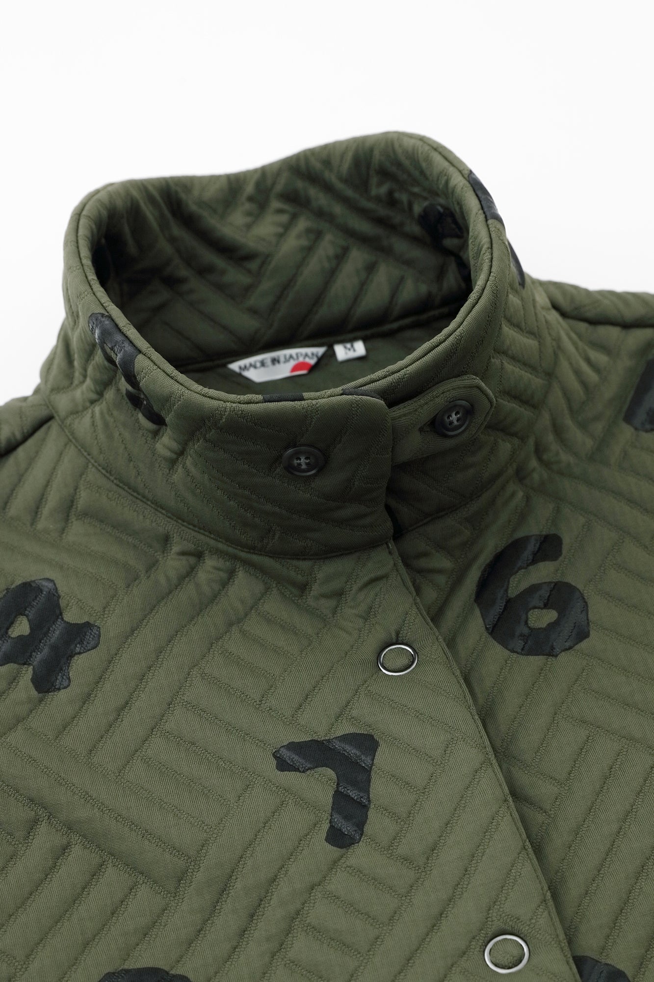 Quilting Jacquard SANPOOne-piece Dress/SO-SU-U Olive Green