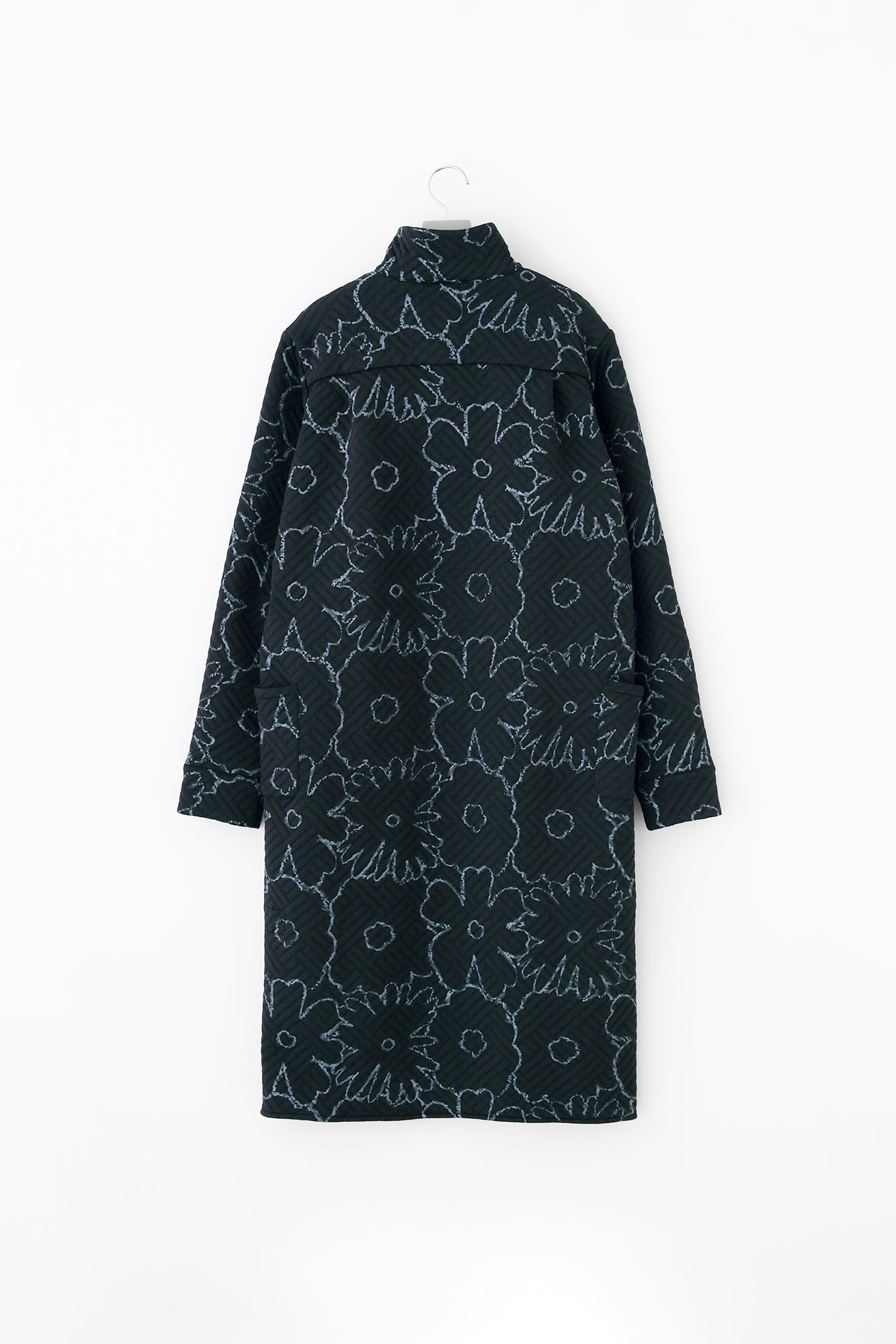 Quilting Jacquard SANPOOne-piece Dress/Oraka Graffiti Dark Navy