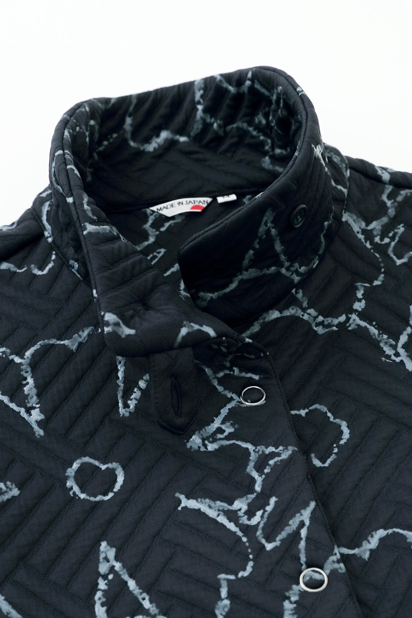 Quilting Jacquard SANPOOne-piece Dress/Oraka Graffiti Dark Navy