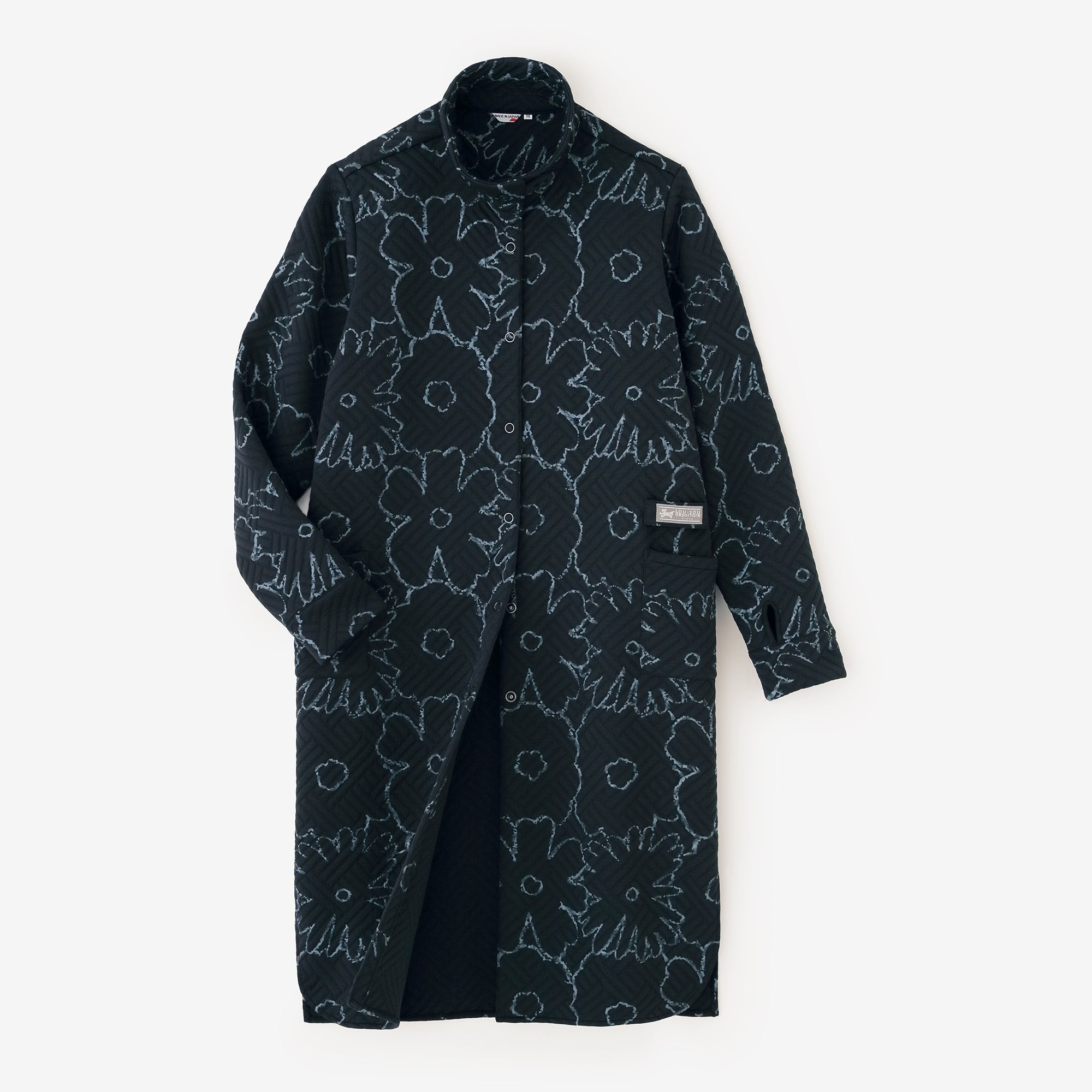 Quilting Jacquard SANPOOne-piece Dress/Oraka Graffiti Dark Navy