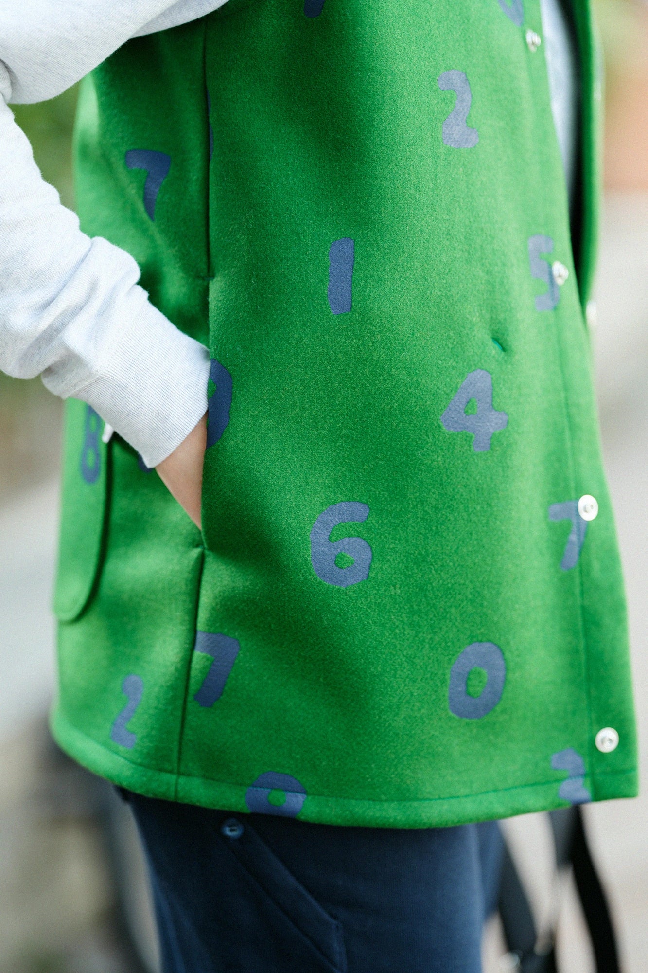 ダブルメルトン BIKEフードベスト/SO-SU-U グリーン