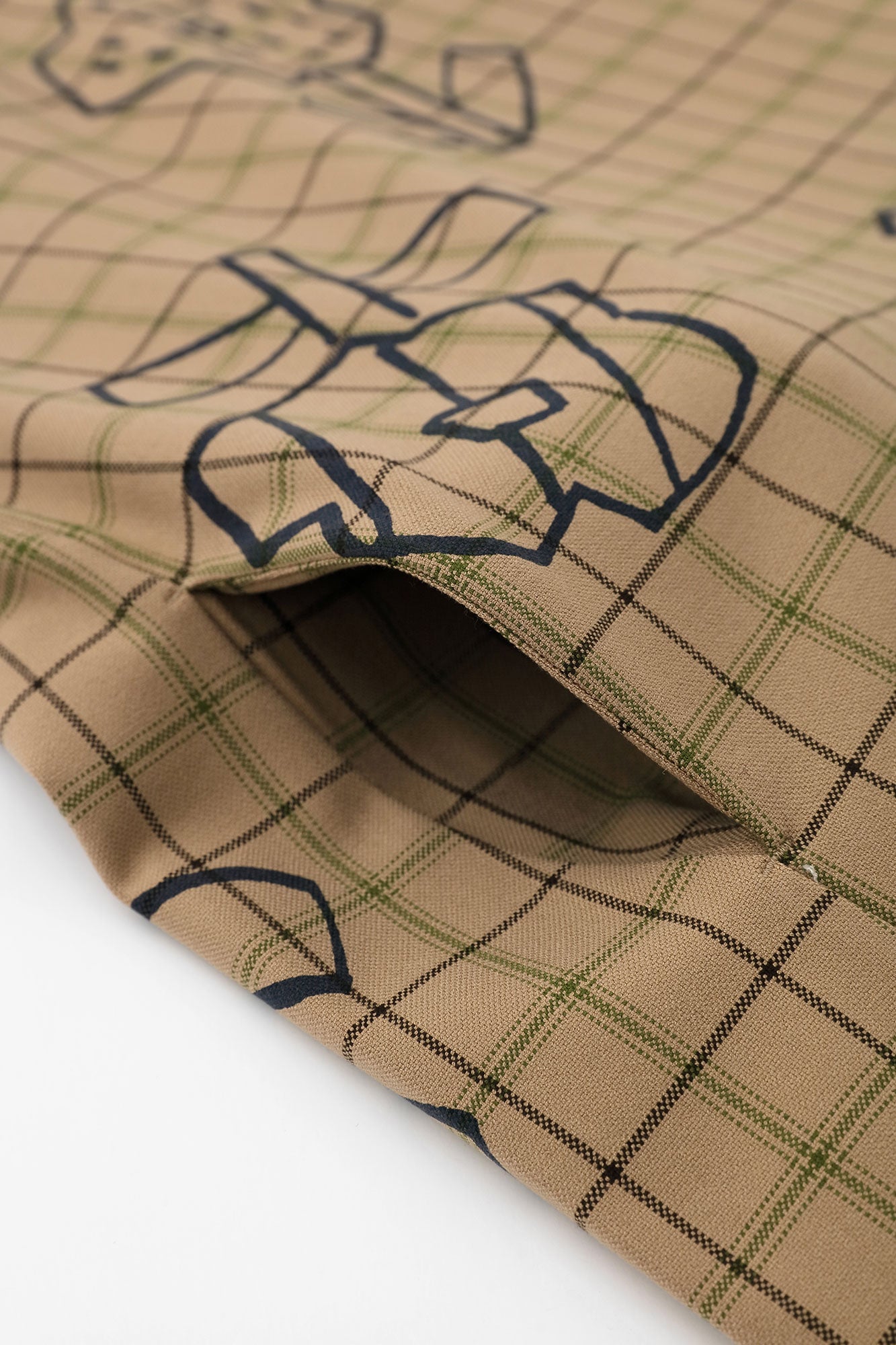 Soft Thermo(R) Fleece Lining Check BIKE One-piece Dress /Flower Seedling Scattered