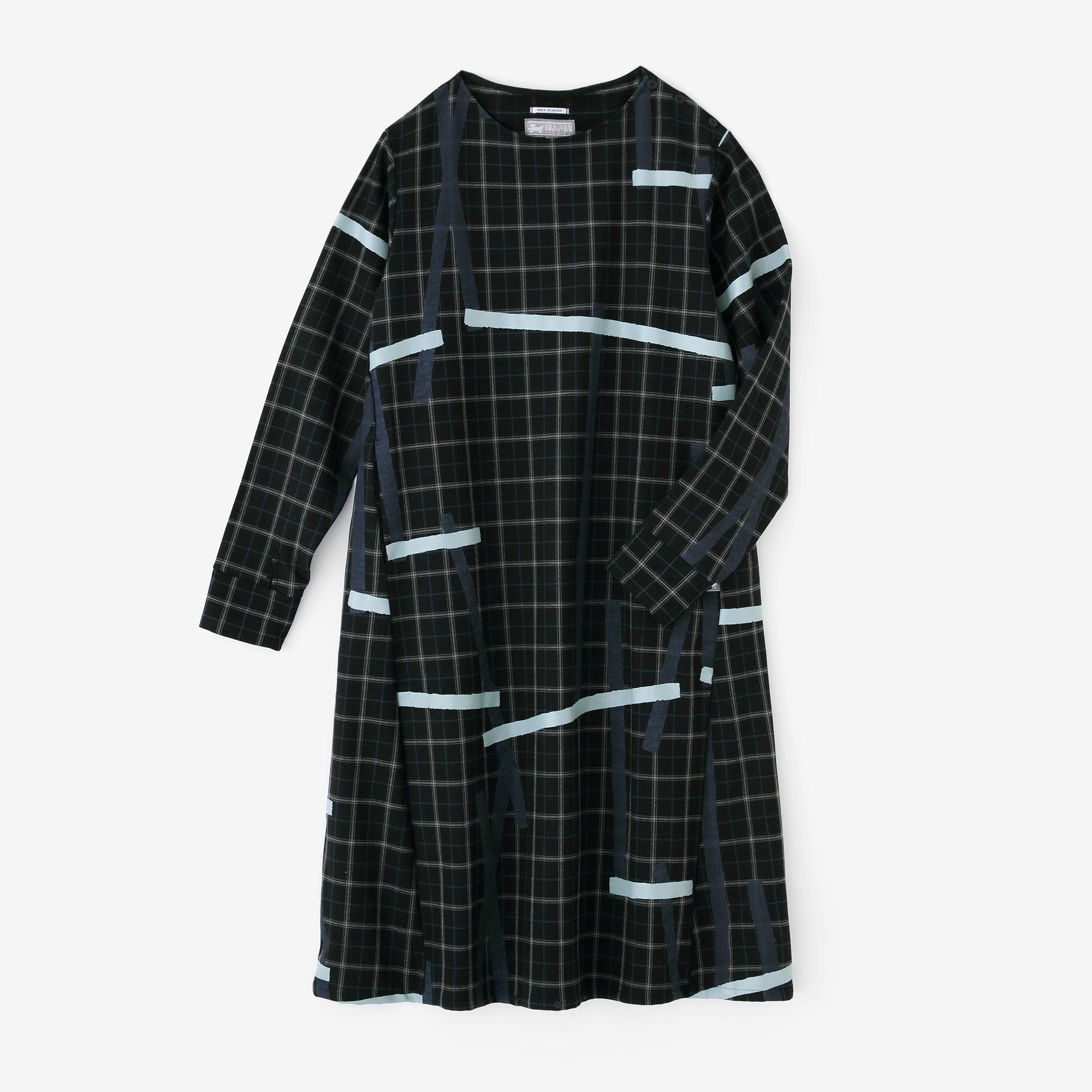 Soft Thermo(R) Fleece Lining Check BIKE One-piece Dress /Tobi