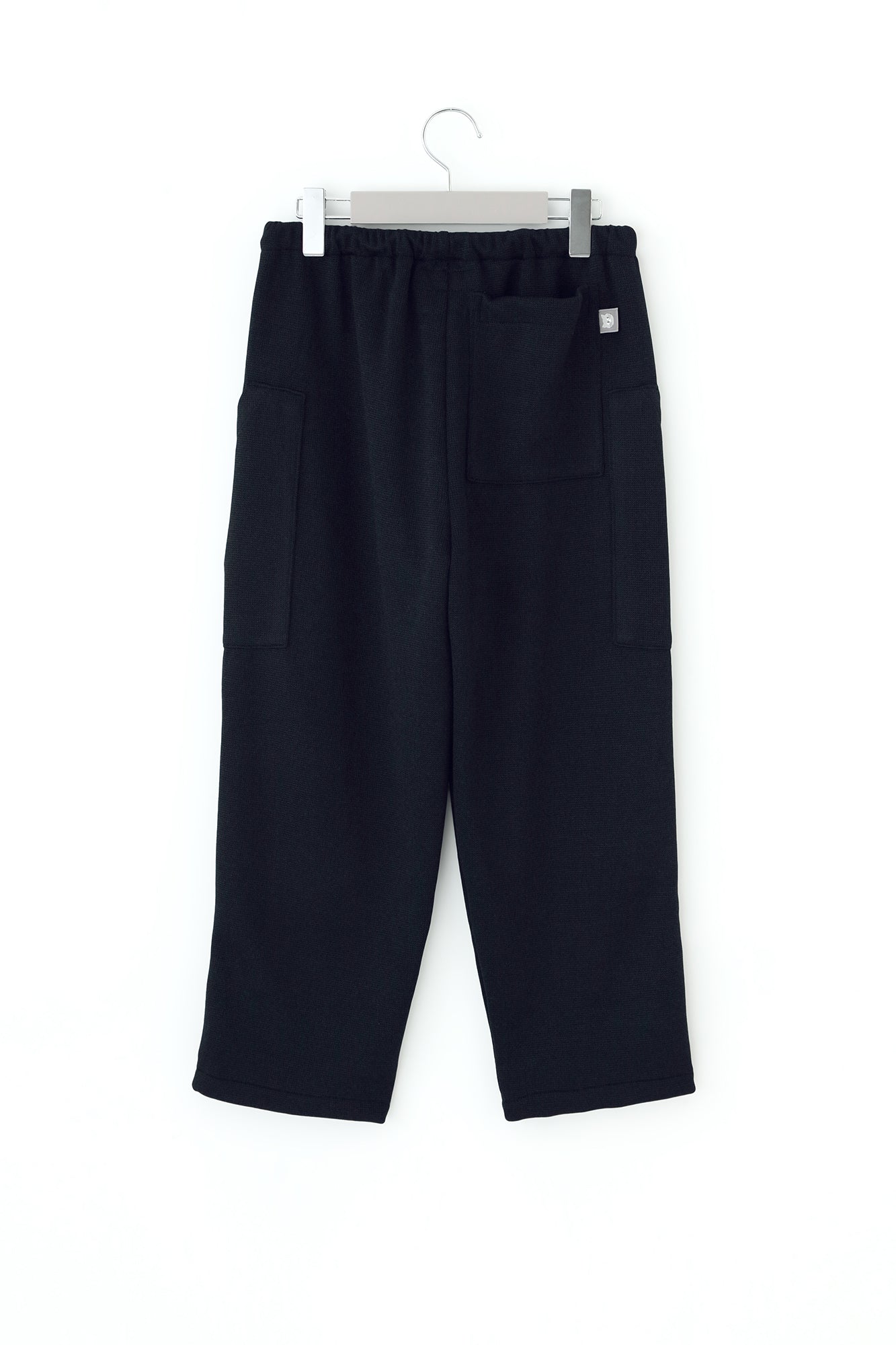 雙面針織BIKE 七分褲/深藍色