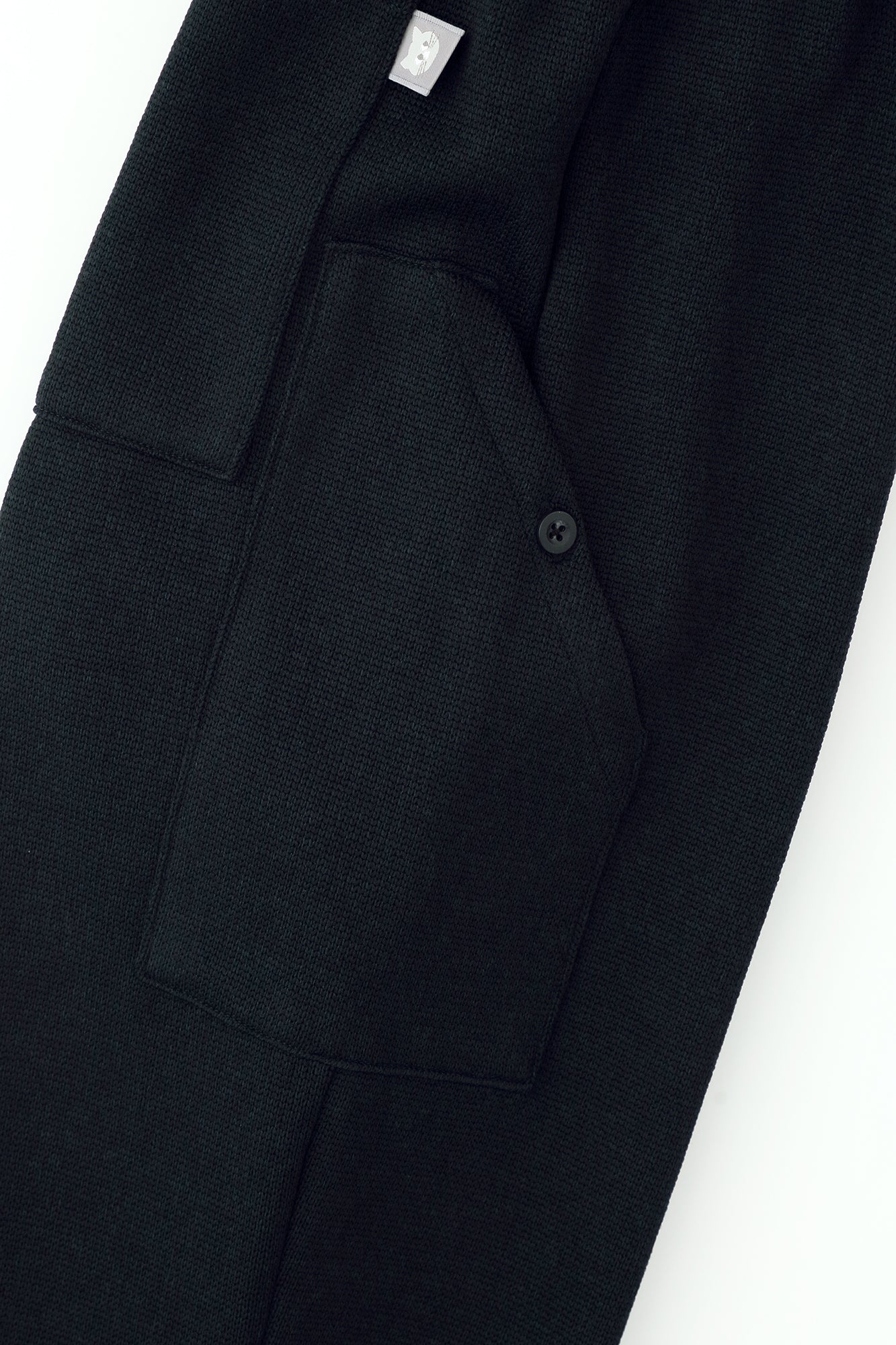 雙面針織BIKE 七分褲/深藍色