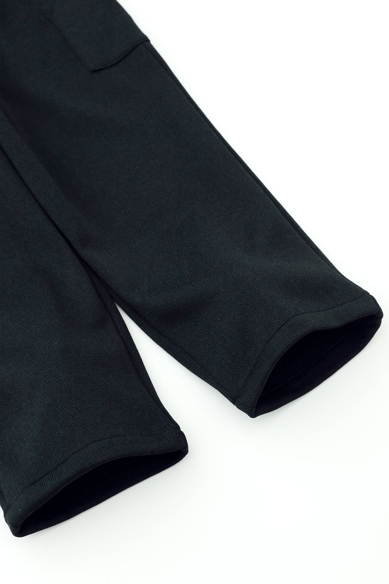 雙面針織BIKE 七分褲/深藍色