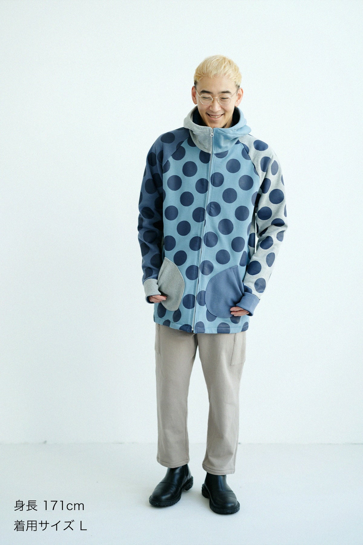 Fleece BIKE Parka/KPD Grey Green・Fog Blue