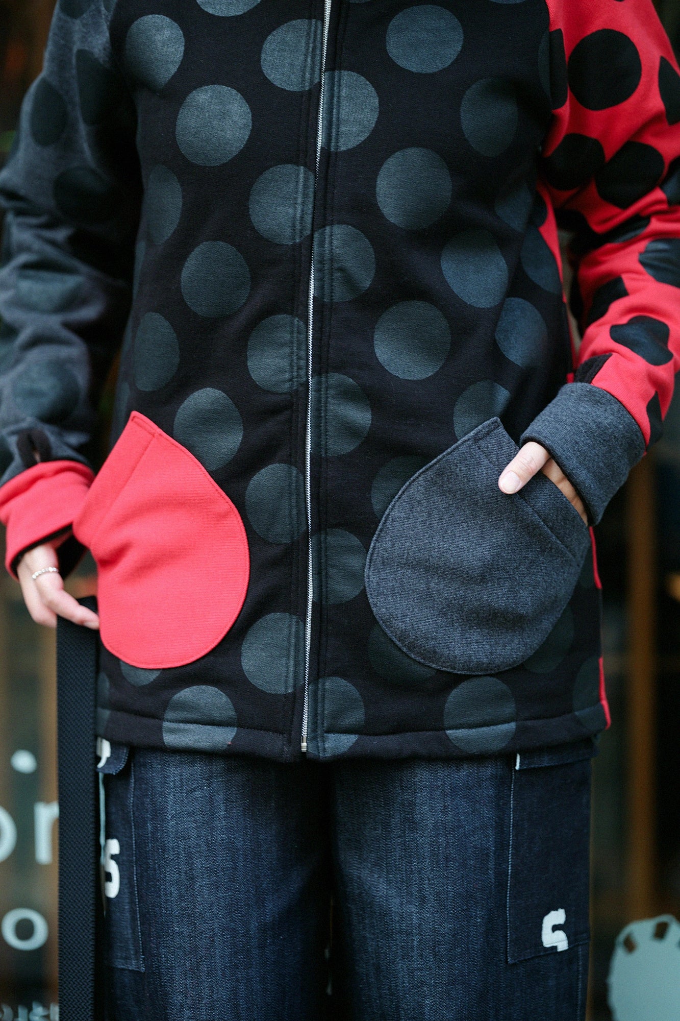 Fleece BIKE Parka/KPD Red・Black