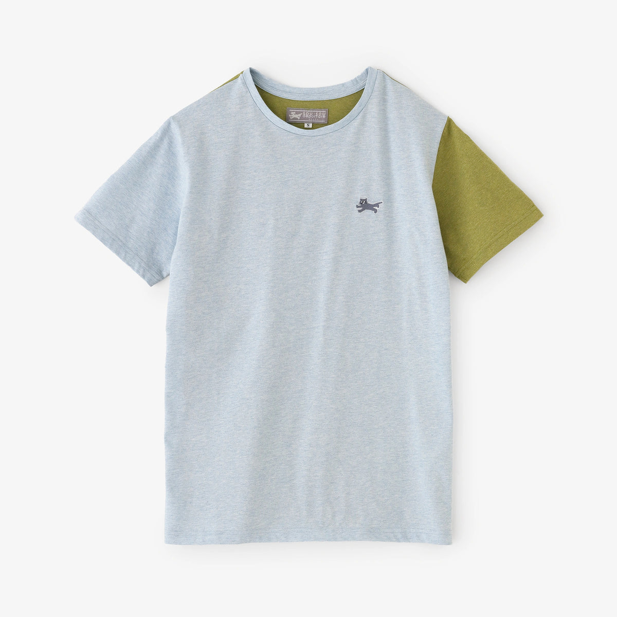 Y's ワイズ コットンニット バイカラー 半袖カットソー YohjiYamamoto