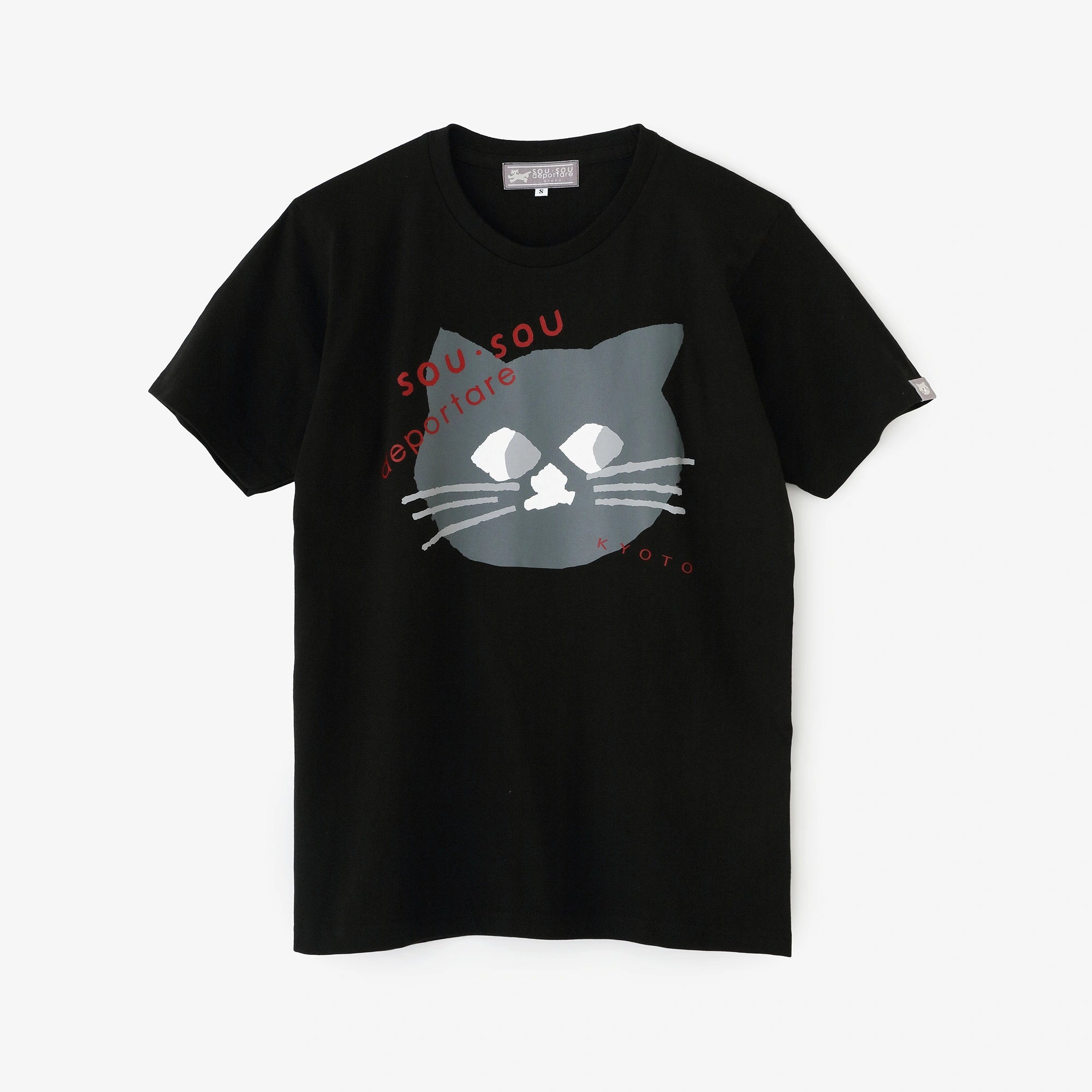 6月30日頃発送予定】depoニャン 半袖Tシャツ[5.0]／ブラック