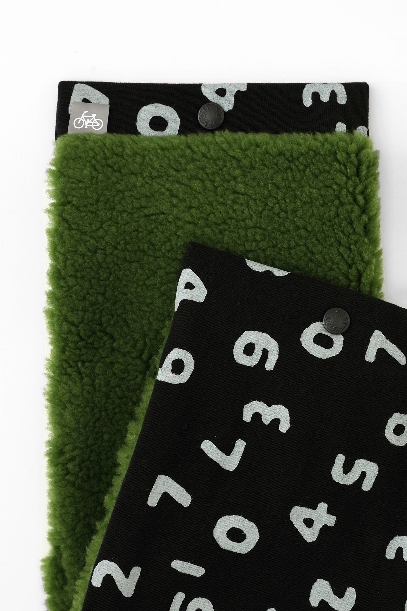 雙面用 BIKE短圍巾/SO-SU-U十數昆 上下 黑色