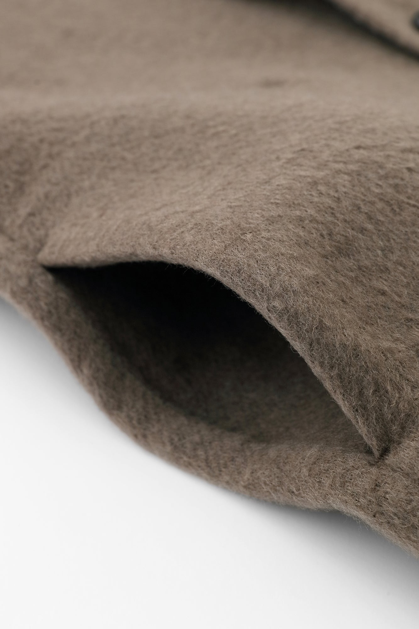 【預購】A.S 雙面羊毛 立領短外套/灰棕色×網代紋和SO-SU-U十數 昆(※預計於12月9日左右發貨)