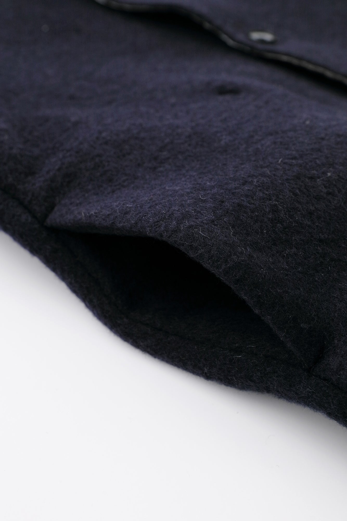 【預購】A.S 雙面羊毛 立領短外套/深藍色×網代紋和SO-SU-U十數 昆(※預計於12月9日左右發貨)