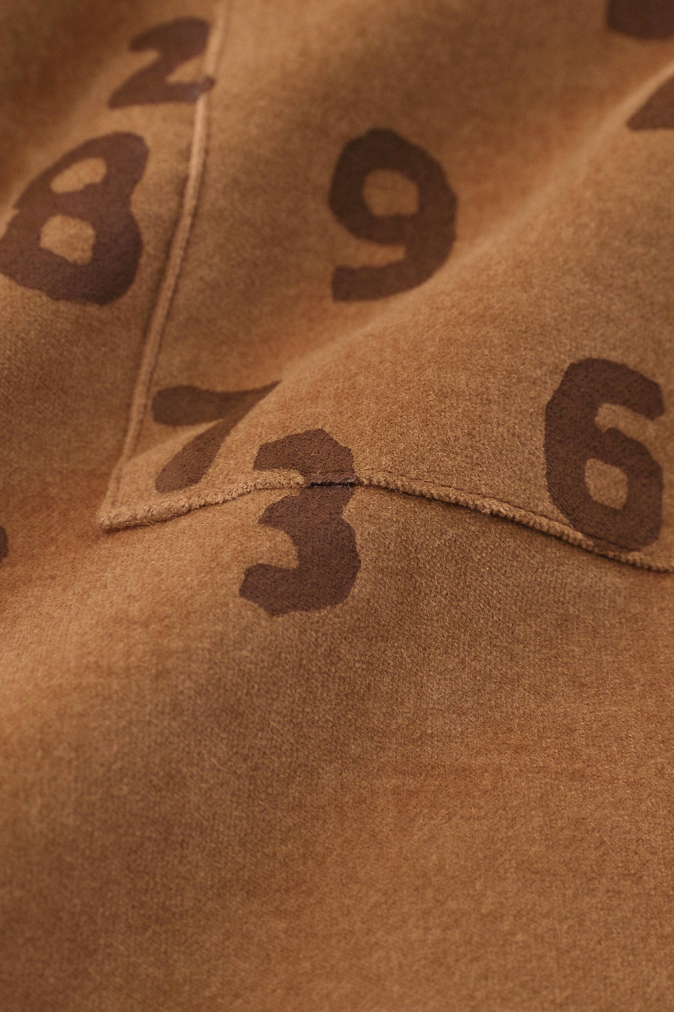 鑲嵌針織 休閒窄管長褲/棕色