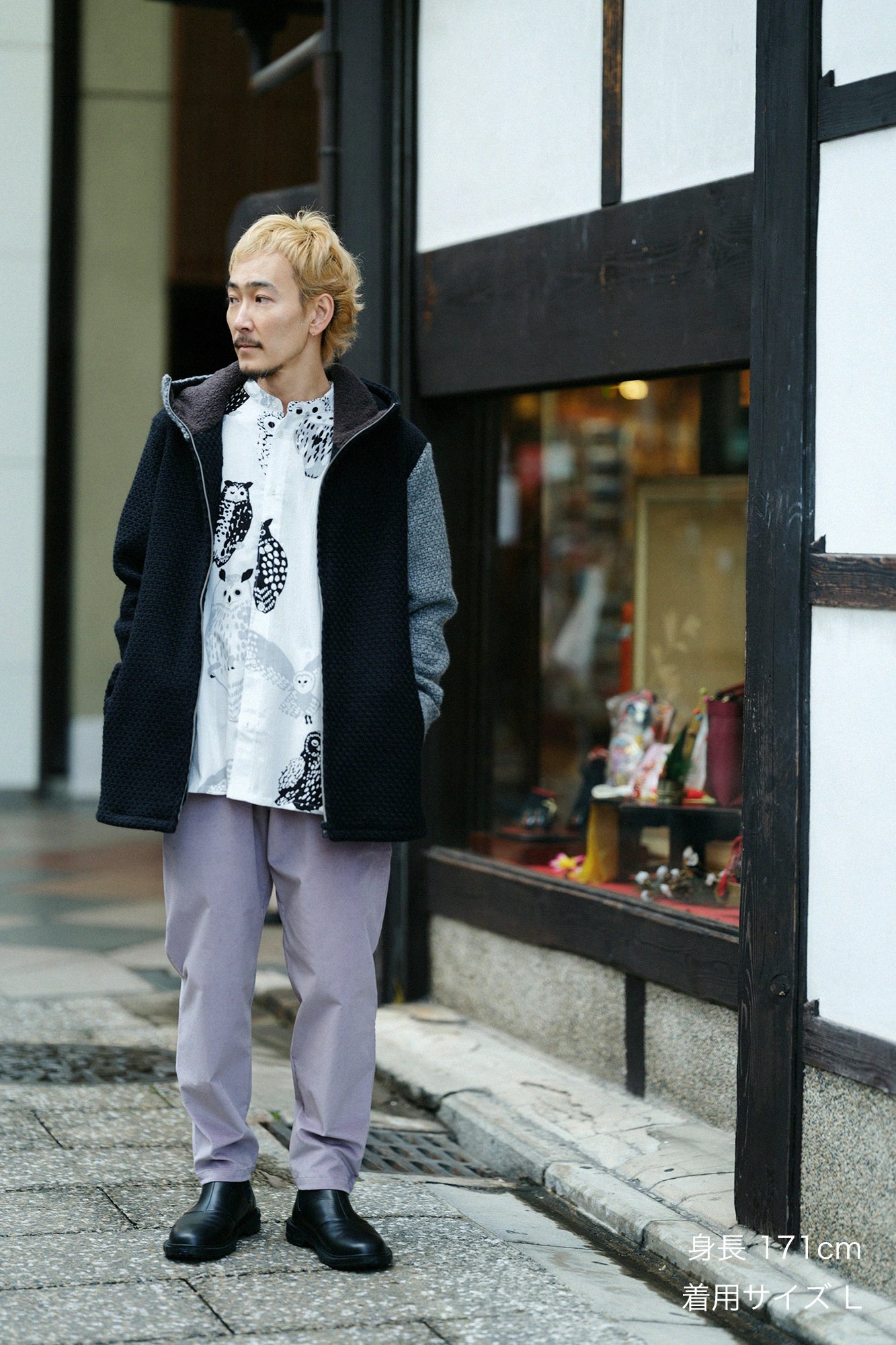 彈性燈芯絨 休閒窄管長褲/丁香紫