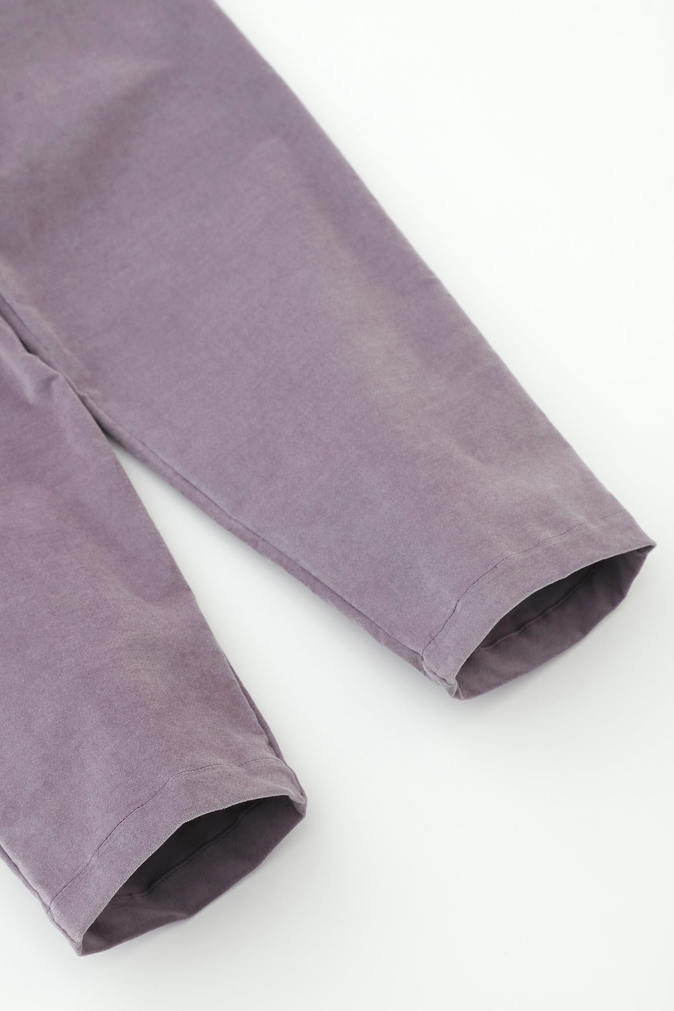 彈性燈芯絨 休閒窄管長褲/丁香紫