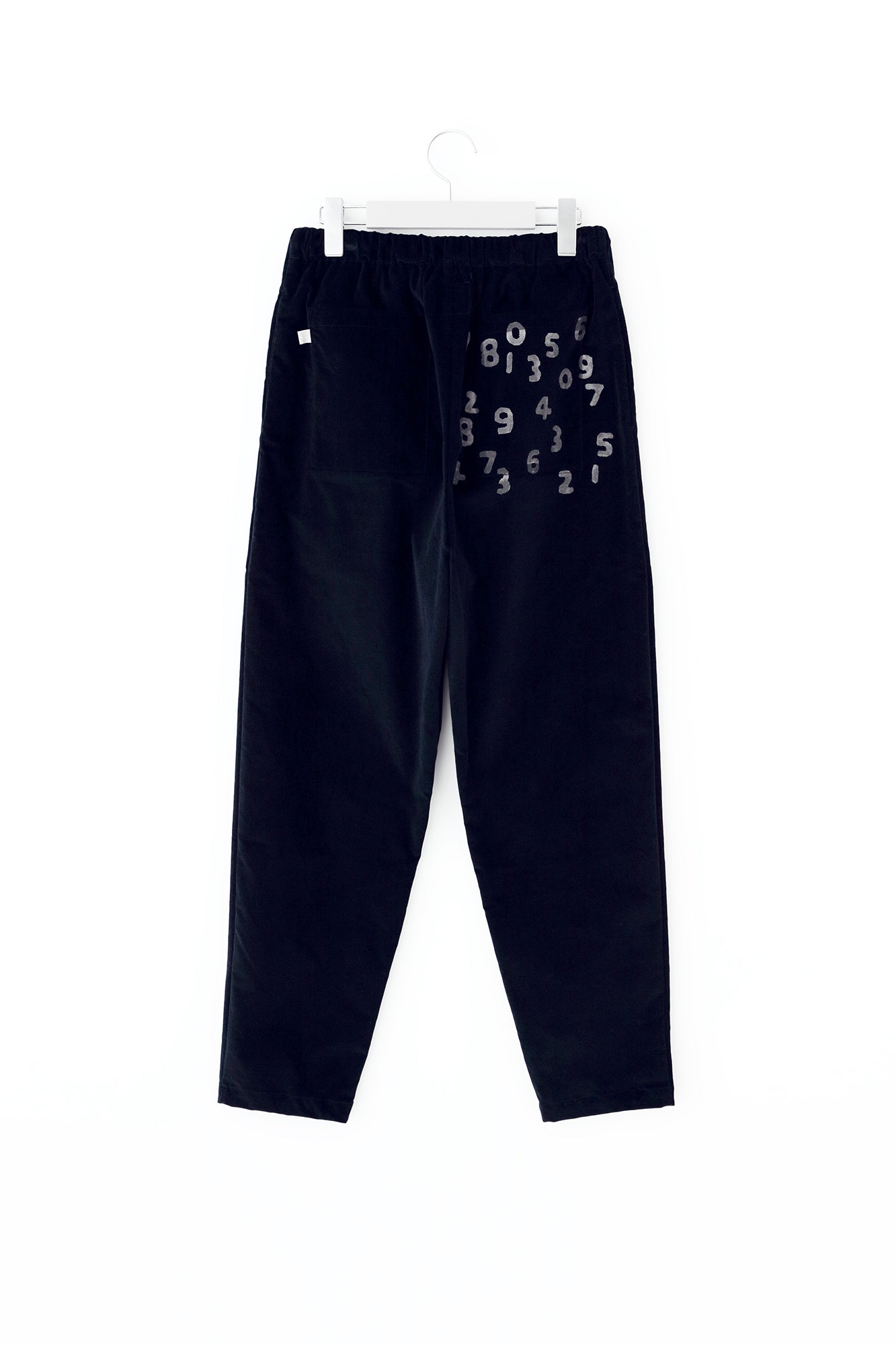 鑲嵌針織 休閒窄管長褲/棕色