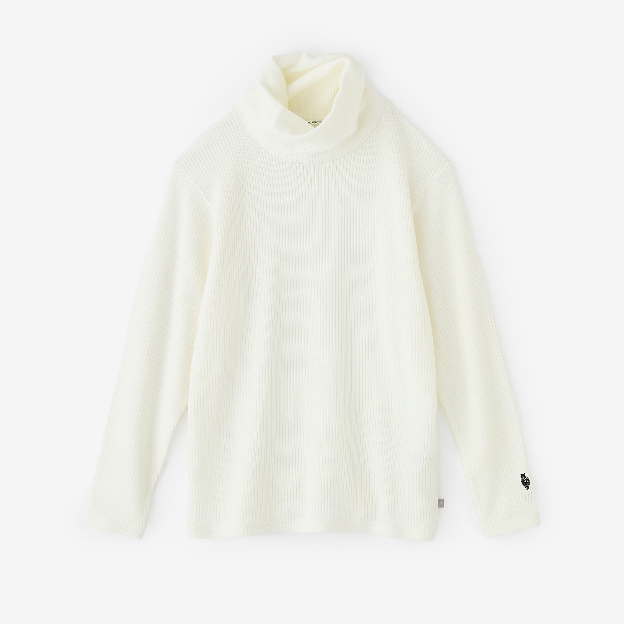 【預購】Soft Thermo(R) 羅紋針織 造型高領L/S長版上衣/白色(※預計於12月9日左右發貨)